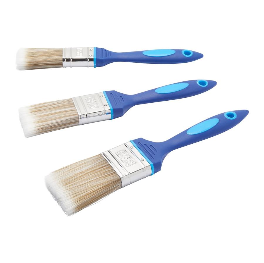Fit For The Job No Bristle Loss 3 pc Paint Brush Set