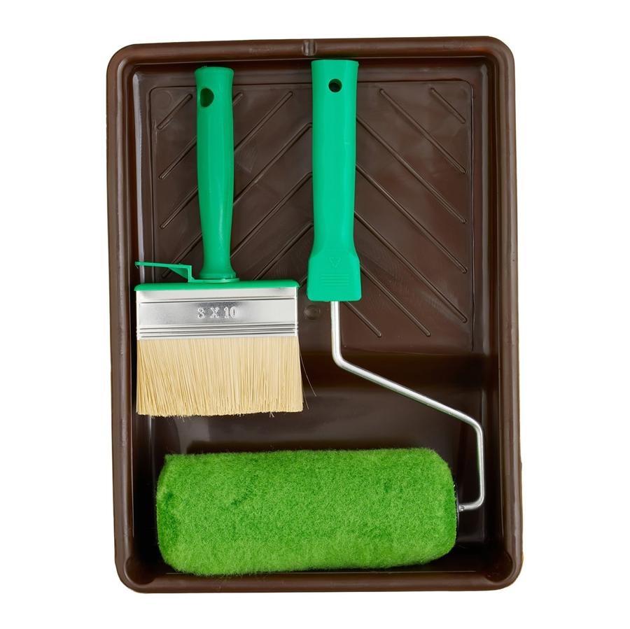 Fit For The Job 7" 4 pc Shed & Fence Roller & Brush Kit