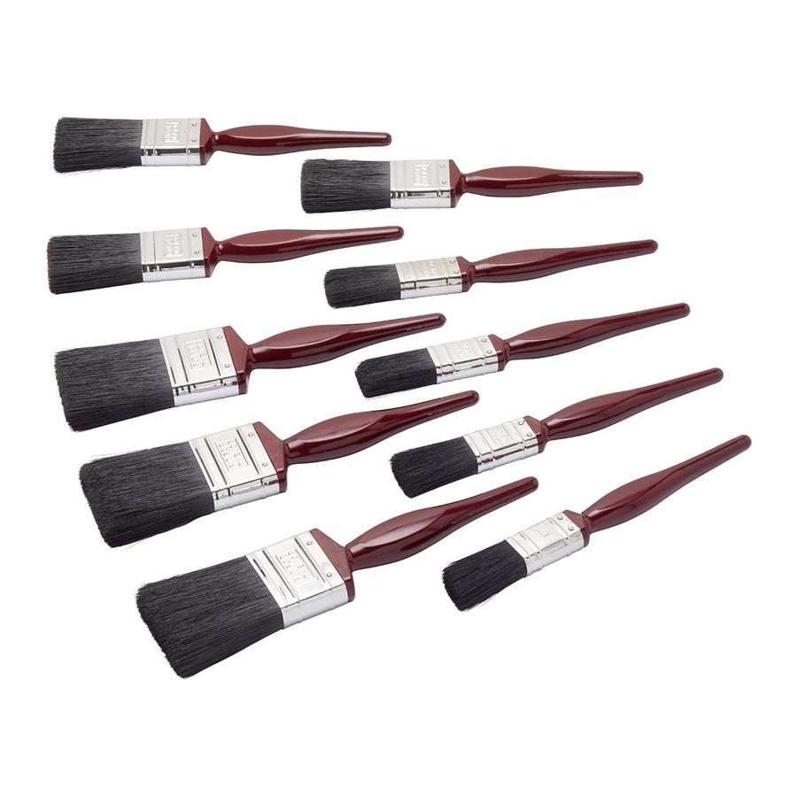 Fit For The Job 9 pc All Purpose Paint Brush Set + Free Window Brush