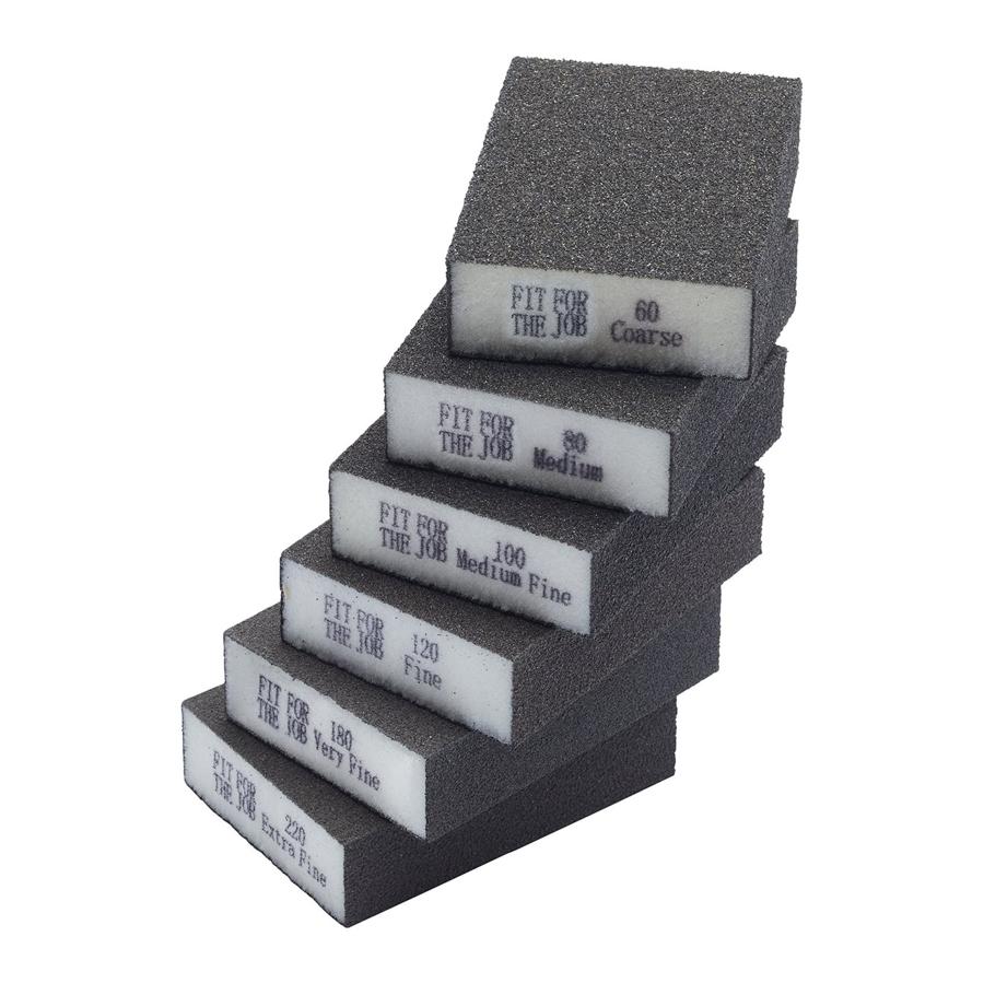 Fit For The Job 6 pc Flexible Sanding Blocks Pack