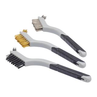 Fit For The Job 3 pc Soft Grip Mini Wire Brush Set