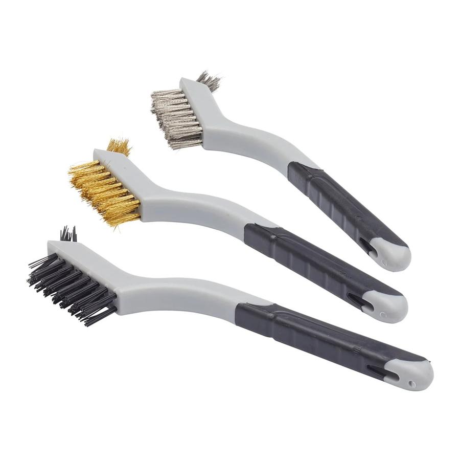 Fit For The Job 3 pc Soft Grip Mini Wire Brush Set