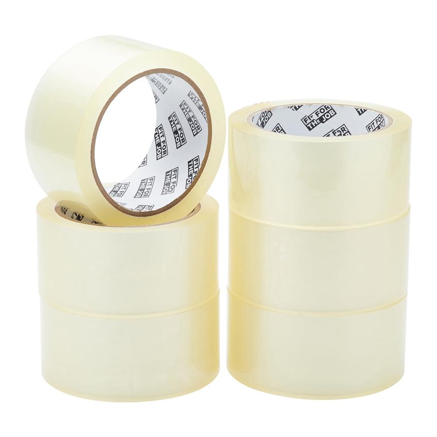 Fit for the Job 6-Pack 2" x 66M Clear Parcel Tape
